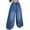 Blue 03, variant on Karymi Women's Shorts Drawstring Waist Baggy Balloon Jeans, Wide Leg Jogger Denim Long Pants, Elastic Cuffed Hem Oversized Harem Trousers With Side Pockets Running Shorts for Women