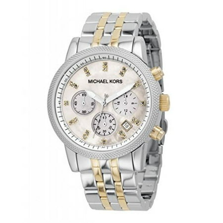 - MK5057 Women's Two Tone Chronograph Watch