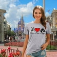 thumbnail image 3 of Peace Love Magic Shirt Adult Women Ladies Character Tshirt (Castle-Gray, Large), 3 of 5