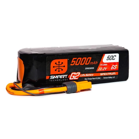 Spektrum X56S50 5000mah 6s 22.2v Smart G2 LiPo 50c; Ic5 Soft Case
