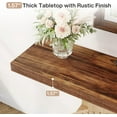 thumbnail image 6 of Tribesigns Entryway Table with Storage, Wood Console Table for Living Room Entryway, 39.3-Inch Sofa Table Small Accent Hallway Table with Shelves and Circle Base, 6 of 8