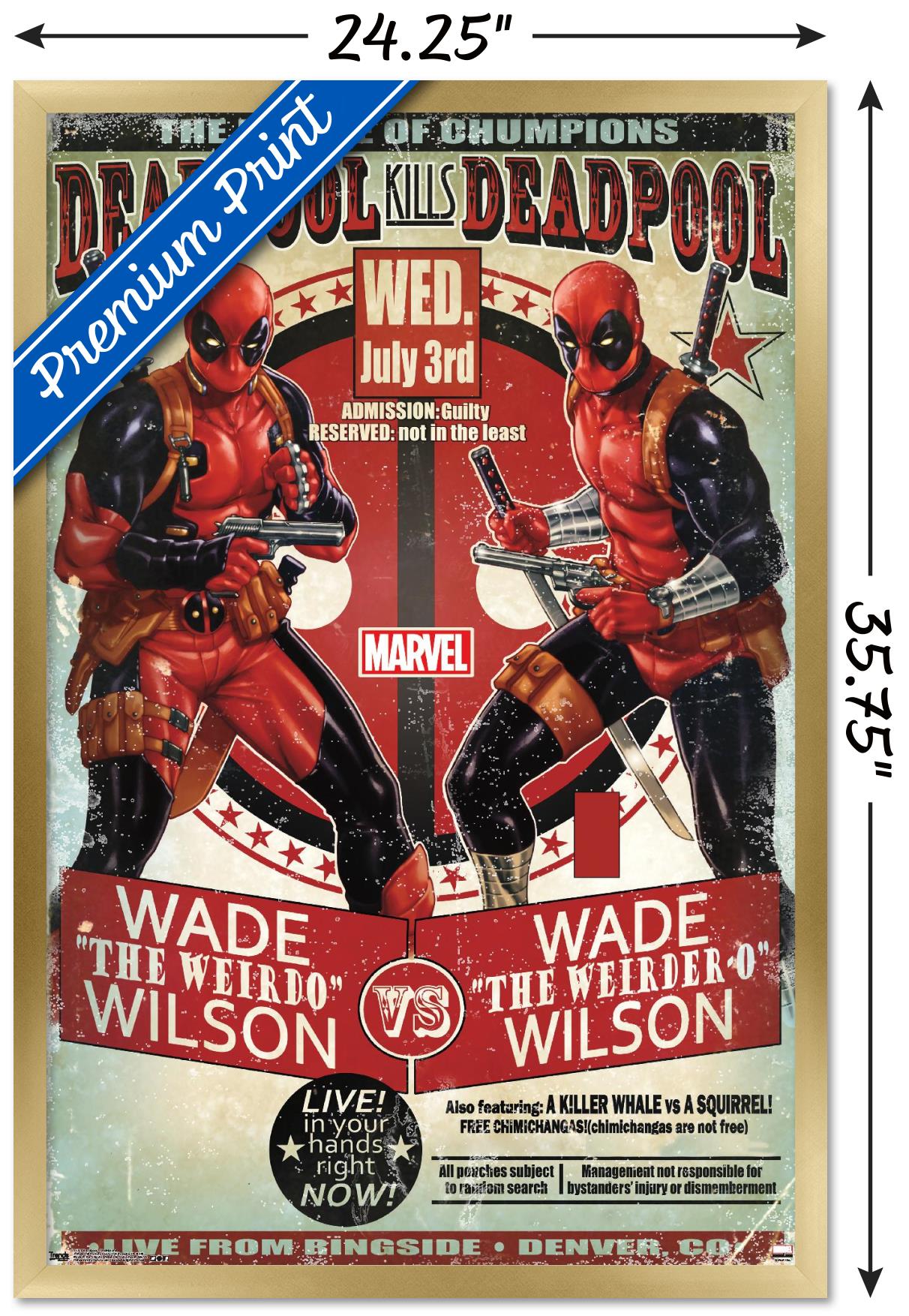Marvel Comics - Deadpool - Chumpions Wall Poster, 22.375" x 34", Framed