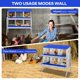 thumbnail image 5 of QinaQin Caja nido para gallinas de 6, 8 o 10 compartimentos con patas de soporte, diseño fácil de limpiar e instalar para proteger huevos, 5 of 7