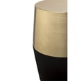 thumbnail image 4 of TOV Furniture Jadran 18" Black and Gold Iron Stool, 4 of 5