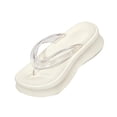 thumbnail image 3 of Willtoo Women's Summer Jelly Flip Flops Sandals Casual Comfortable Thick Sole Sandals for Outdoor Beach Walking and Daily Wear, 3 of 7