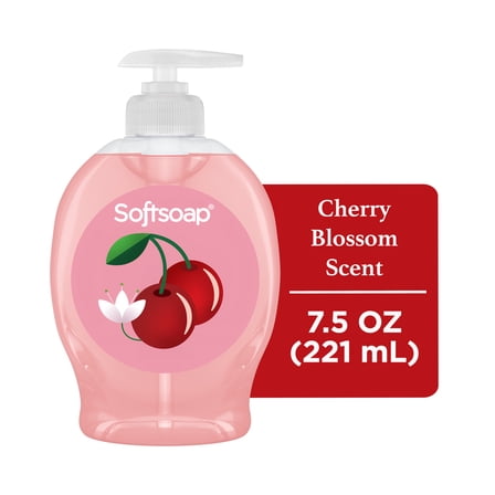 Softsoap Limited Edition Liquid Hand Soap, Cherry Blossom Scent, 7.5 fl oz Pump Bottle