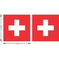thumbnail image 3 of [2x] 3in x 3in Switzerland Swiss Flag Sticker, 3 of 3