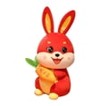 thumbnail image 4 of juguete zanahoria figura decoración tiro almohada conejo peluche juguete para regalos de Pascua, 4 of 9