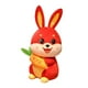 thumbnail image 4 of Juguete de peluche de conejo de estilo chino, figura decorativa de animal relleno de zanahoria, accesorios de almohada, juguete de para año, 4 of 9