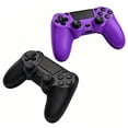 thumbnail image 3 of 2 Pack Gaming Controller for P4/Slim/Pro & PC, Wireless Controller with Dual Vibration & 6-Asix Gyro Motion Control - Black & Purple, 3 of 5