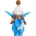 thumbnail image 3 of GOOSH 48 Inch Kids Inflatable Dinosaur Costume, Blow Up Dinosaur Costume Inflatable Dino Costume, Funny Halloween Costumes for Boys Girls Unisex Blow Up Costume for Halloween/Party/Cosplay, 3 of 7