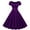 Purple, variant on AOOCHASLIY Clothes Womens Dresses Summer Women's Fashion Casual Solid Color Short Sleeve Square Neck Knee Length Dress