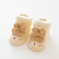 thumbnail image 2 of Krdevn Baby Socks - Socks Floor Socks Winter Socks Cartoon Thin Warm Autumn Cartoon - Socks for Baby Girl,Color:Khaki,Size:6-12 Months, 2 of 4
