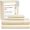 02: Ivory, variant on Size Sheets Set - Bed Sheets, Deep Pocket Fitted Sheet, Cooling & Breathable, Sateen Weave, Blue, Fits Upto 17" Mattress