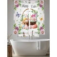 thumbnail image 5 of Spring Easter Sheer Curtains 63 Inch Length 2 Panels for Living Room, Colorful Eggs Daisy Flowers Basket Butterfly Voile Kitchen Curtain Set, Luxury Privacy Drapes Window Treatment for Bedroom, 5 of 7