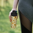 thumbnail image 6 of Daiia Beautiful Countryside Sunflower Printed 18 OZ Sports Insulated Kettle Drinking Cup Water Bottle Stainless Steel Kettle Portable Cup For Gym, 6 of 7