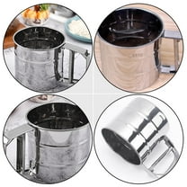 ELAYARD Portable Stainless Steel Flour Sifter Cup for Baking, Kitchen Baking Tool, Easy to Use, 1 Piece