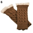 thumbnail image 3 of SPRING PARK Women Fingerless Lace Gloves Soft Knitted Warm Casual Long Mitten Wrist Warmer Winter Gift, 3 of 6
