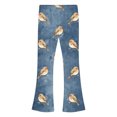thumbnail image 3 of VIPOIN Girls' Boho Flare Pants Floral Print Vintage Y2K Style Bell Bottom Stretchy Trousers, 3 of 7