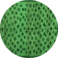 thumbnail image 1 of Ahgly Company Indoor Round Abstract Green Modern Area Rugs, 5' Round, 1 of 4