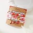 thumbnail image 4 of NICKSUN Valentine's Day Bracelets Red Heart Charms Bracelets for Women Crystal Pearl Beaded Stretch Bracelet Set Festive Birthday Party Gifts, 4 of 15