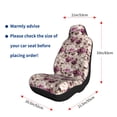 thumbnail image 5 of Cauagu Rose Flowers Print Car Seat Covers,Universal Automotive Seat Covers Car Seat Protectors Easy to Install Car Cover Car Accessories Auto rucks Van & SUV-2 PCS, 5 of 9