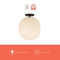thumbnail image 2 of Alora Lighting SF579112MBGR Cherise 12" Wide Semi-Flush Ceiling Fixture - Matte Black /, 2 of 7
