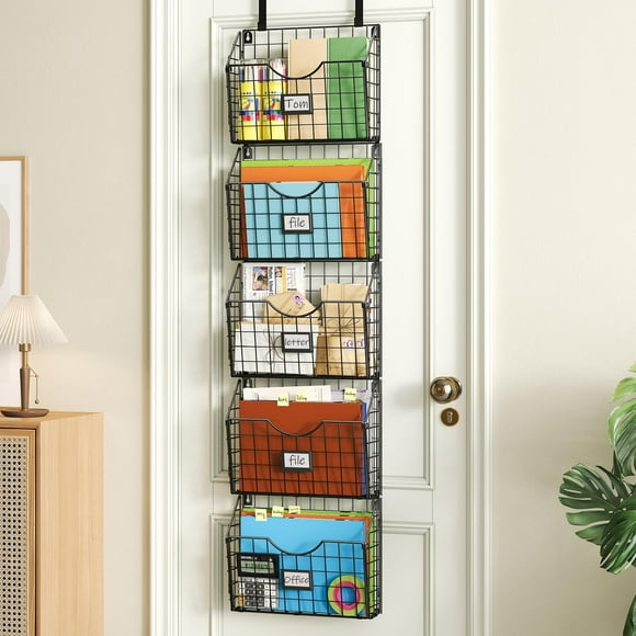 X-cosrack 5-Tier Over the Door File Organizer, St