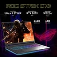 thumbnail image 3 of ASUS ROG Strix G18 18" WQXGA 240Hz Gaming Laptop, GeForce RTX 5070 8GB, Intel Ultra 9 275HX, 64GB DDR5, 5TB Storage (4TB SSD + 1TB Docking Station Set), Backlit Keyboard, IR Camera, Win 11, Gray, 3 of 9