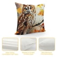 thumbnail image 4 of Orinice Owl Branch Autumn Leaves Graphic Decorative Cushion Throw Pillow Cover Short Plush Aesthetic Decorative 1PC 22x22in, 4 of 5