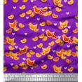 thumbnail image 1 of Soimoi Rayon Crepe Fabric Heart,Hen & Chick Cartoon Printed Craft Fabric by The Yard 46 Inch Wide, 1 of 3