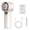 Beige, variant on Yajisi 100-Speed Portable Handheld Cooling Fan with LCD Display, Ice Ceramic Cooling, 4000mAh Battery Powered Air Conditioner, Silver Black (7.09 inches / 18 cm)