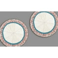 thumbnail image 4 of Set of 2 Handmade bead placemats, Multicolor Designer Tablemats, Beaded Charger Plates 14X14 Inch, 4 of 4