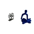 thumbnail image 1 of Servilletero de hierro,Soporte para servilletas con forma de pata,color negro,Dispensador de toallas de papel,soporte para pañuelos de papel independiente,Figura del pensador abstracto,Estatua, 1 of 8