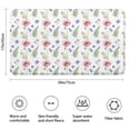 thumbnail image 3 of Pioneer Flower Floral Print Pattern Bathroom Rugs Mat, Non Slip Microfiber Bathroom Rug with Rubber Backing, Soft Mats for Bathroom Floor Tub Shower, 17"x30", 3 of 5