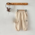 thumbnail image 5 of Gibobby Boys Pants Boys Athletic Pants Sweatpants Soft Jogger 3T 4T 5T 6T 7T Pants With Pockets Elastic Waist Drawstring For Kids School Sports Little Boys Winter Pants(11-12 Years,Khaki), 5 of 5
