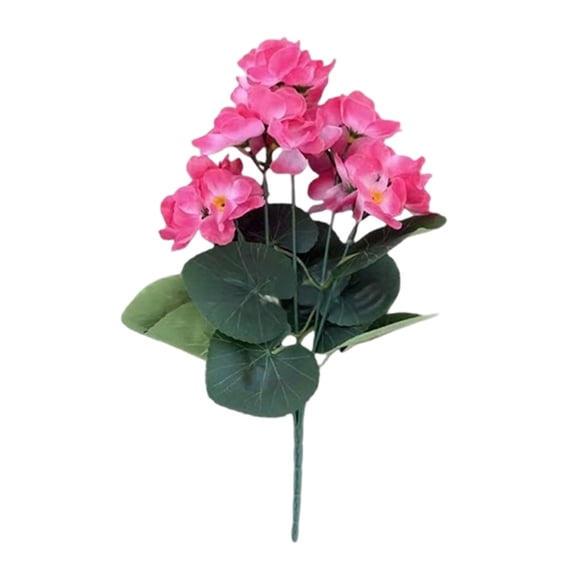 Geranium Flowers For Outdoors Decoration Silk Floral Flower For Porch Garden Table Centerpieces Home Indoor Outside Spring Decor