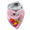thumbnail image 1 of Foulard Boutonnée Chaude en Coton Imprimé Papillon Coloré pour Femmes, 1 of 3