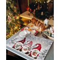 thumbnail image 2 of Christmas Placemats Set of 6 Gnome Xmas Tree Socks Christmas Placemats for Dining Table Forest Branch Snowflake Table Mat Winter Holiday Home Party Kitchen Table Decorations, 2 of 6
