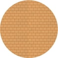 thumbnail image 1 of Ahgly Company Indoor Round Patterned Neon Orange Area Rugs, 5' Round, 1 of 6