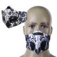 thumbnail image 1 of Máscara facial de ciclismo para deportes al aire libre unisex, máscara de filtro reemplazable de carbón activado (gris), 2 uds. Rojo Verde, 1 of 4
