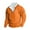Orange, variant on Dagegui Today Sales! Mens Quarter Zip Pullover Winter Stand Neck Long Sleeve Sweatshirts Big and Tall Thin Fleece Tops Casual Loose Fit Sweatshirt Green,M
