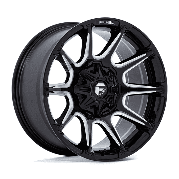 20X10 Fuel FC880 Super C Gloss Black Milled 8x170 ET-18 Wheel Rim