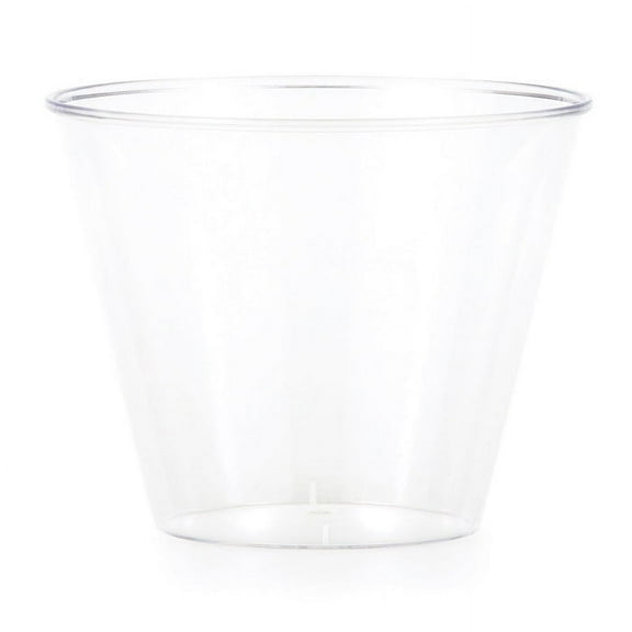 96 Count Bulk Pack Clear 9 oz Plastic Tumblers