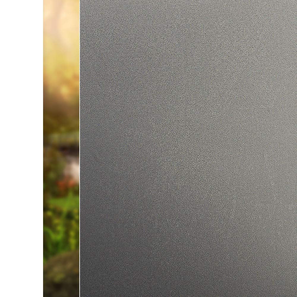 Dark Brown 17.7 x 78.7 Rabbitgoo Frosted Window Film Window Privacy Film Static Cling Frosted Glass Film Non Adhesive Window Covering Film Anti UV Window Sticker for Home Bathroom Privacy
