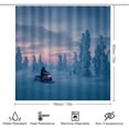 thumbnail image 2 of 4Pcs Snowmobile Winter Forest Shower Curtain Set with Toilet Lid Cover Non-Slip Rugs for Bathroom, Snowy Mountain Tree Snowmobiling Sport Shower Curtain Bathroom Sets with Hooks, 72x72 Inch, 2 of 8