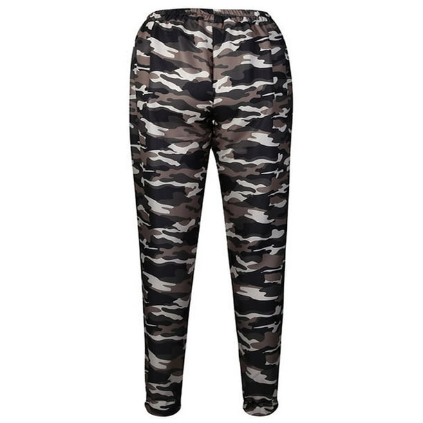 EIMELI Women Camouflage Pants Army Skinny Fit Stretch Jeggings Trousers 