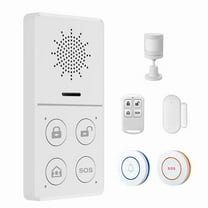 Tuya WiFi Home Security Systems Wireless Burglar Alarms with Motion Sensor Window Sensor Door Sensor Smart APP Control