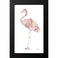 thumbnail image 2 of Pinto, Patricia 12x18 Black Modern Framed Museum Art Print Titled - Flowery Flamingo, 2 of 5