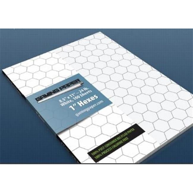 Gaming Paper 1 in. Hex Singles 1002